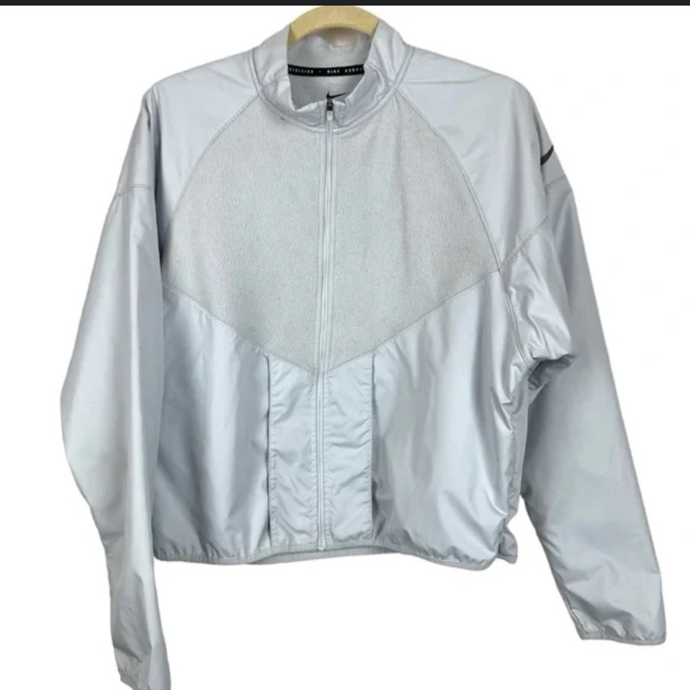 Nike running women’s fleece cropped jacket large